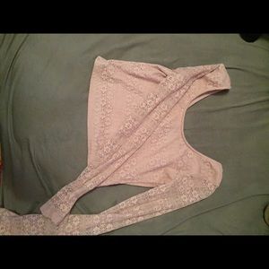 long sleeve crop top